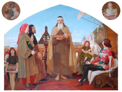 Die erste Übersetzung der Bibel ins Englische von Ford Madox Brown